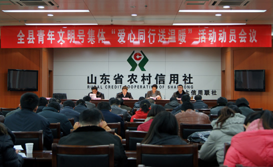 楊安娜主持召開汶上縣青年文明號集體“愛心同行送溫暖”活動動員會議