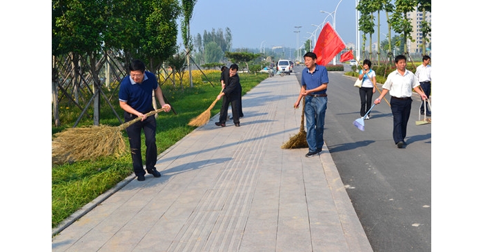 汶上縣人力資源和社會保障局組織40人的支援服務(wù)隊落實“三城同創(chuàng)”工作部署