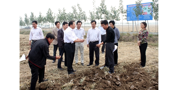 山東省農(nóng)廳副廳長王登啟來汶上縣檢查指導(dǎo)“三秋”生產(chǎn)工作