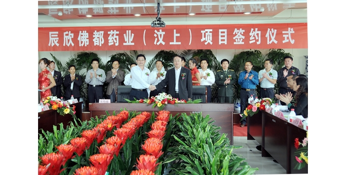 汶上縣舉行辰欣佛都藥業(yè)（汶上）項目簽約儀式