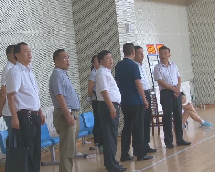 田縣長視察濟寧市第十四屆運動會籃球比賽賽事情況