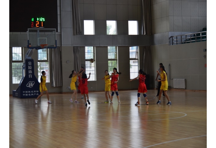 濟寧市第十四屆運動會籃球（女子組）比賽在汶上舉行