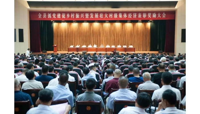 全縣抓黨建促鄉(xiāng)村振興暨發(fā)展壯大村級(jí)集體經(jīng)濟(jì)表彰大會(huì)召開